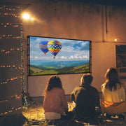 100inch 120inch Options Projector Screen With Stand 4K HD Rear Front Wrinkle-Free Portable And Foldable Movie Screen With Carry Bag For Indoor Outdoor Home Theater Backyard Cinema