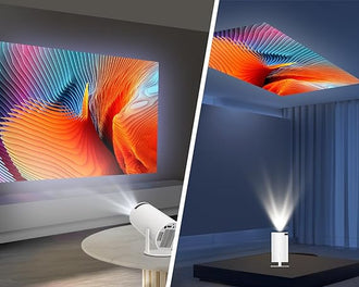 Experience the Ultimate Home Theater with Our 4K Mini Projector - Portable, Smart, and Compatible with All Your Devices!